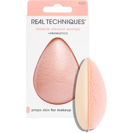 Real Techniques, Miracle Cleanse Sponge, Esponja para Lavar y Exfoliar la Piel, Equilibra e Hidrata el Rostro