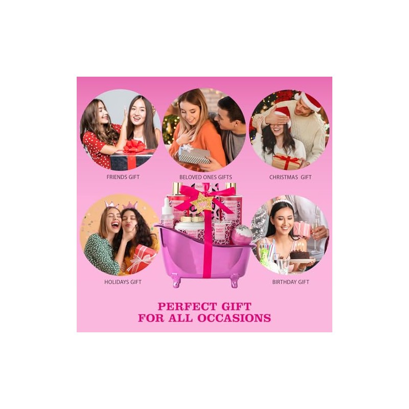Cesta de regalo de spa para el hogar para mujeres