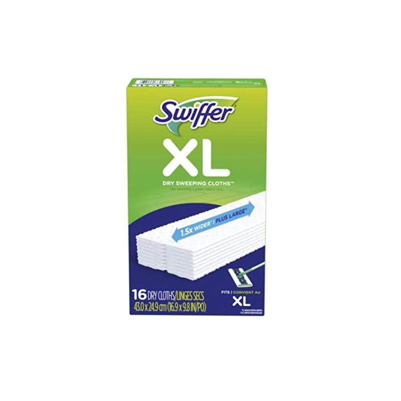 Swiffer Sweeper X-Large Disposable Sweeping Cloths, 16-Count Boxes (Pack of