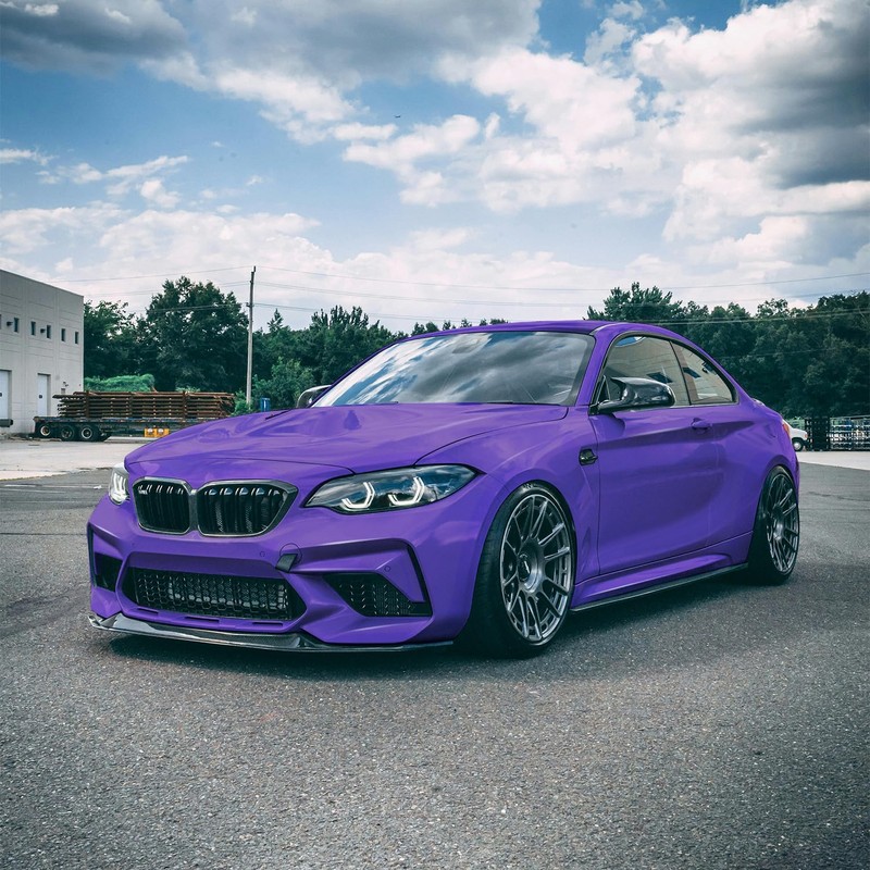 VViViD XPO Gloss Purple Vinyl Car Wrap Film Roll (15ft