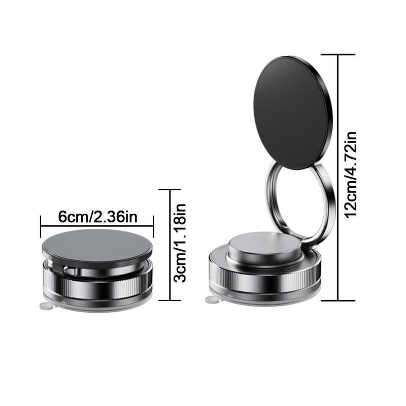 360° Adjustable Vacuum Magnetic Phone Holder – Suction Cup Mount