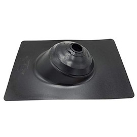 EAGLE 1 - Shingle Roof Pipe Flashing, Metal & Plastic Base, Copper Base, Shingle Roof Flashing (Multiple Colors and Sizes) Free Roofing Nails and Gloves Included (3N1, Metalbase Black)