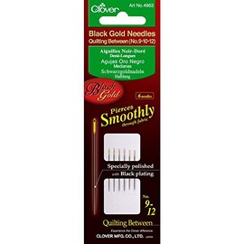 Clover Black Gold Quilting Betweens Needles-Size 9/12 6/Pkg