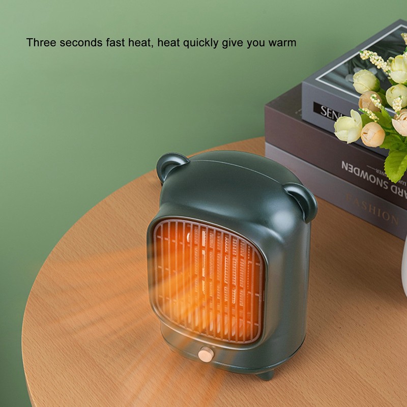 Space Heater Fast Quiet Heating Green Portable Mini Desktop Electric
