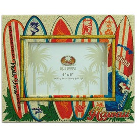 KC Hawaii Surfboards SandArt Picture Frame 4 x 6 inch