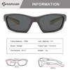 Karsaer 3 Pcs Kids Polarized Sports Sunglasses TPEE Unbreakable Glasses