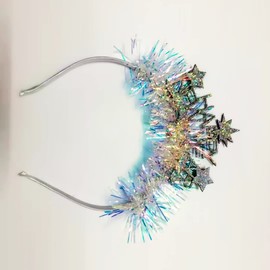 AVMBC Happy New Year Headband Tiara Flashing Headband Christmas New Year Eve Party Decoration Supplies