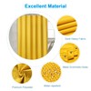 AmazerBath Waffle Shower Curtain, Bright Yellow Shower Curtain Fabric with