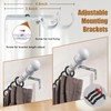 Bay Window Curtain Rods, 36-160" Heavy Duty Corner Curtain Rod,
