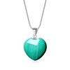 coai Silver Necklace With Heart Pendant Made Of Gemstones, Silver,
