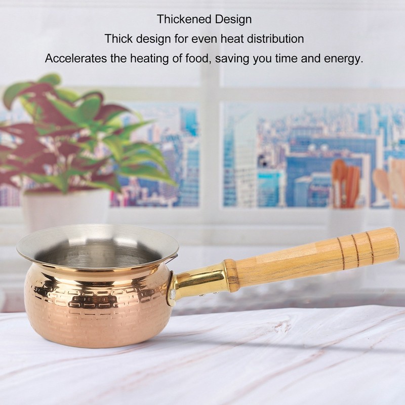 Stainless Steel Butter Warmer Small Saucepan Multifunction Butter Melting Pot