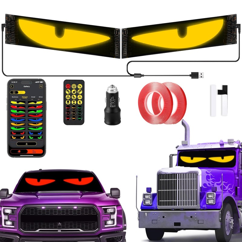 Devil Eyes Light for Cars, 2-Pack LED Eyes for Car