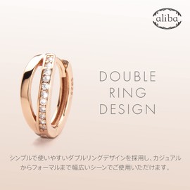 aliba Women's Hoop Earrings, Popular, Hypoallergenic, Ring, For Women, Birthday Gift, Anniversary, Cubic Zirconia