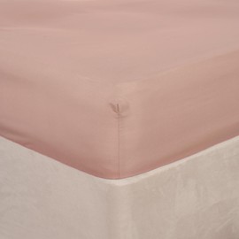 Brentfords Bedding King Size Fitted Sheet, 30cm Extra Deep Pocket Blush Tones King Sheet for Restful Sleep Soft Microfibre Fade Resistant & Easy Care for King Size Bed, Blush