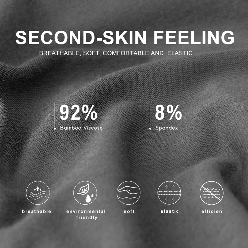 BAMBOO COOL Men's Boxers Underwear Boxer Shorts for Men Classic