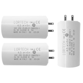 Pack of 3 Roller Shutter Capacitors 4.5µF for Roller Shutters of All Brands – Motor Torque 15 Nm to 17 Nm – Made in Italy