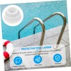 Totority 2Pcs Pool Ladder Rubber Bumper Caps Durable Safety Stoppers