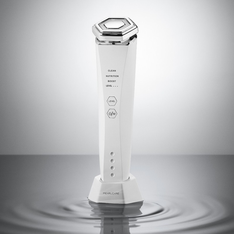 펄케어 뷰티디바이스 얼굴마사지기 피부관리기 고주파 화이트진 갈바닉 Pearlcare Beauty Device
