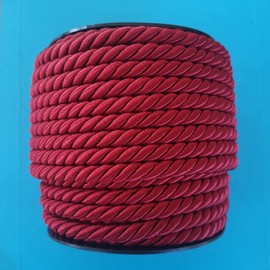 PIZZITALIANI LACES & RIBBONS SINCE 1953 Braided Cord Diameter 8 mm 20 m Roll Bordeaux 248