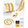 U7 Mens, Women Gold Chains 18 Inch Stainless Steel Rapper
