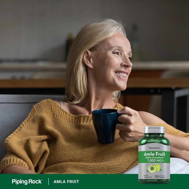 Piping Rock Amla Capsules 1000mg | 120 Pills | Fruit