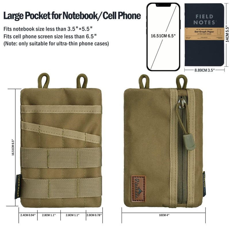 VIPERADE VE4 EDC Tool Pouch, Nylon Pocket Organiser with 6