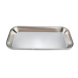 Surgical Dental Tray, Stainless Steel Laboratory Instrument Medical Instrument Tray Dental Bathroom