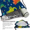 Sotunad Cartoon Pattern Drawstring Backpack Collection of Cute Dinosaurs Tree