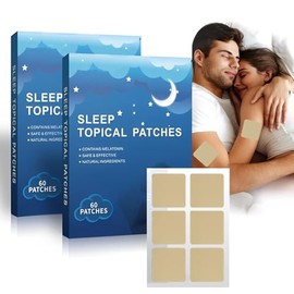 120 Parches para Dormir Totalmente Naturales, Ayudas para Dormir de Acción Rápida para Adultos, Comodidad para Un Sueño Profundo, Fáciles de Usar,... 