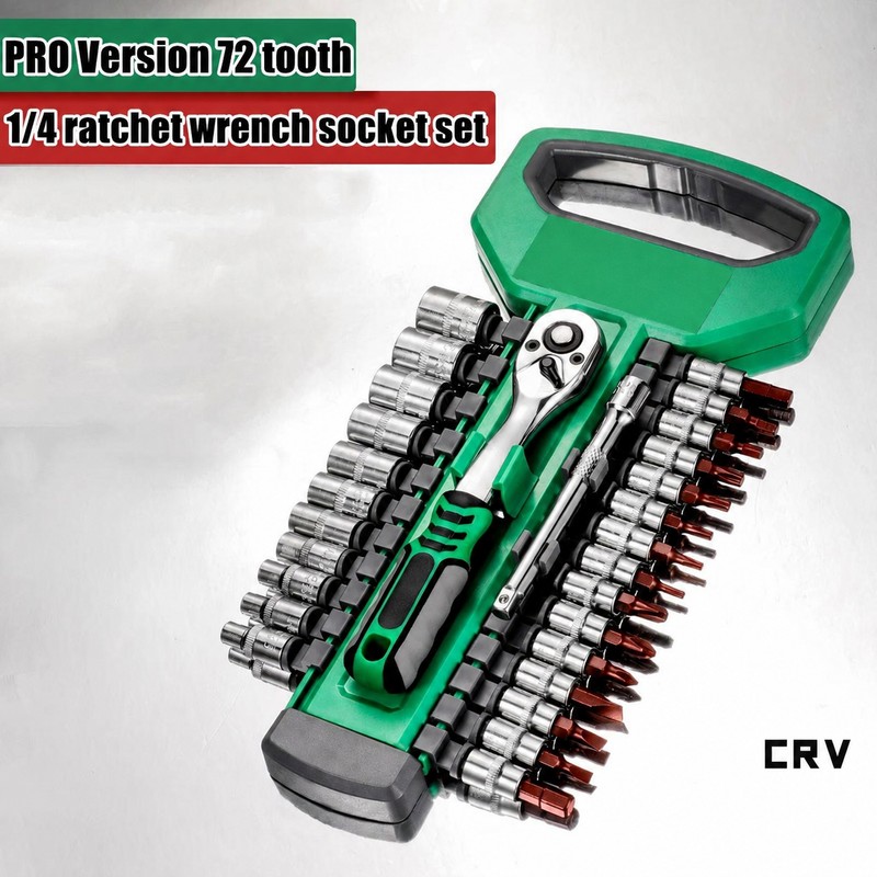 72-Tooth Ratchet Socket Set for Auto & Home Repair –