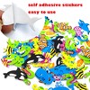 IFKEGON Foam Ocean Stickers,Bulk Self-Adhesive Sea Themed Animal Shapes for