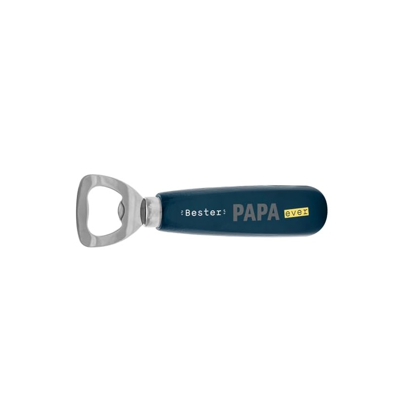 GRUSS & CO Bottle opener motif "Bester Papa ever", wood,