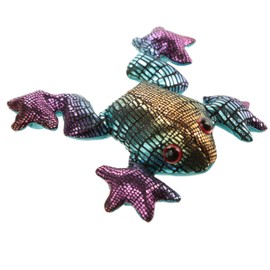 Puckator Frog Small Sand Animal - Sea Safari Woodland Zoo Jungle Wild Animal Animals Figures - Home Office Paperweight Decor Ornaments - Paper Weights Gifts for Desks - Prizes for Kids Students