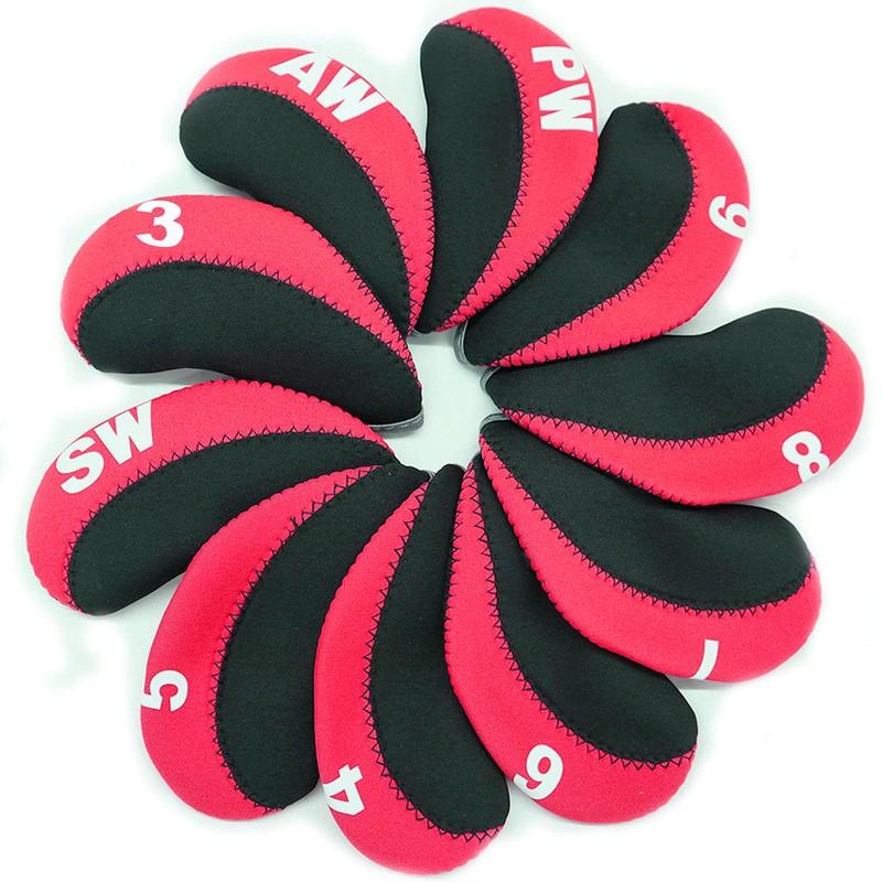 Golf Iron Head Covers Neoprene with Numbers Printed Value 10