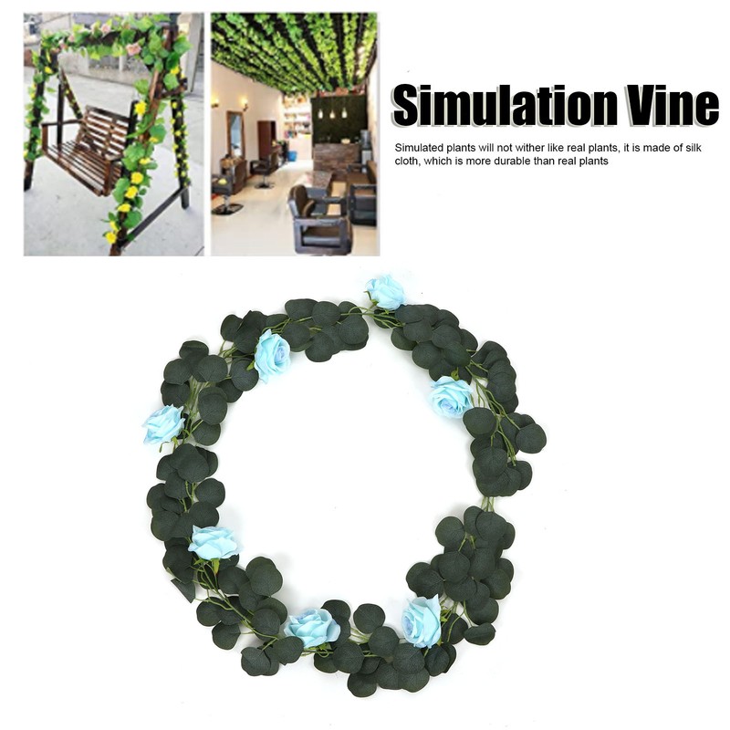 Fake Garland Artificial Silk Hanging Vivid Multifunctional Flower Vines for