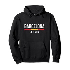 Retro Barcelona Spain Shirt España Mens Womens Souvenir Pullover Hoodie