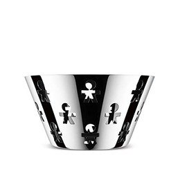 Alessi Girotondo Fruit Bowl with Openwork Rim Stainless Steel