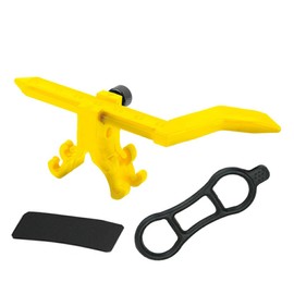 SUIOPPYUW Portable Bike Wheel Truing Stand Easy-to And Durable ABS Made Of Plastic And Metal Materials Easy To Hold Easy-to, Yellow