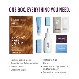Madison Reed Madison Reed Radiant Hair Color Kit, Dark Copper Blonde for 100% Gray Coverage, Ammonia-Free, 8CC Matera Marigold, Permanent Hair Dye, Pack of 1