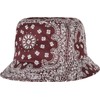 Flexfit Unisex Bucket Hat, cherry/white