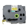 BROVACS Black on Yellow Extra Strong Label Tape Compatible with