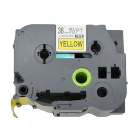 BROVACS Black on Yellow Extra Strong Label Tape Compatible with Brother P-Touch TZ S661 TZe S661 36mm OPA1266