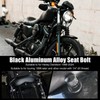 KOGUNXU 2 Pack Black Aluminum Alloy Seat Bolt Screw Fit