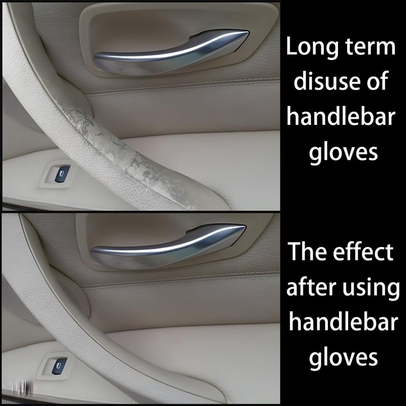 KHGUZ 2PCS Car Grab Handle Cover, Soft Velvet Vehicle Door