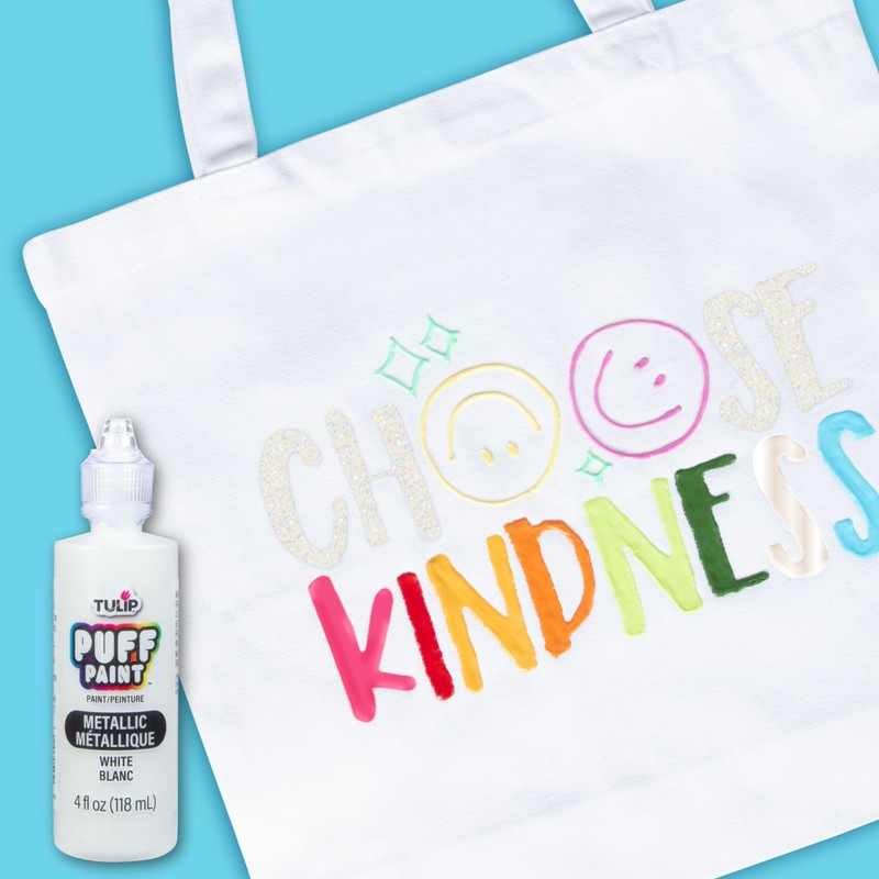 Tulip Puff Fabric Paint Metallic Finish , Permanent Craft Paint