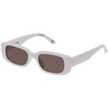 AIRE Ceres Sunglasses - White, Rectangle, Unisex, Sleek and Slimline