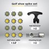 YYMT 12 PCS Golf Shoe Spikes, TPU Replacement Cleats with