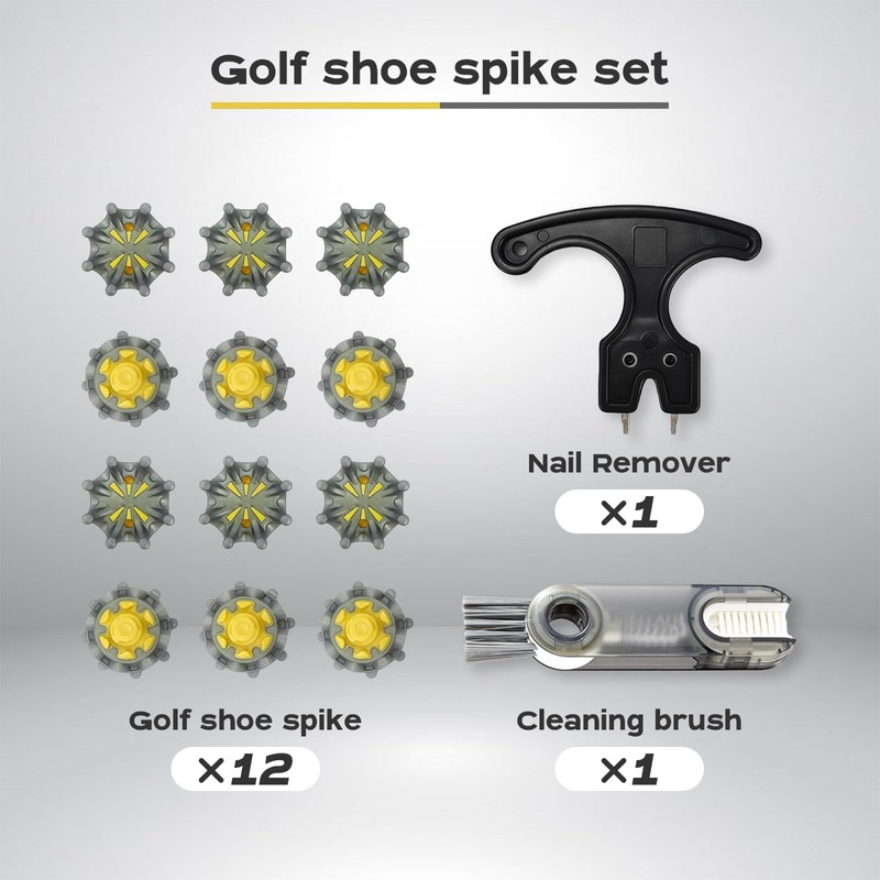 YYMT 12 PCS Golf Shoe Spikes, TPU Replacement Cleats with