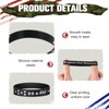 50 Pcs Veterans Day Silicone Bracelets 22 a Day Support