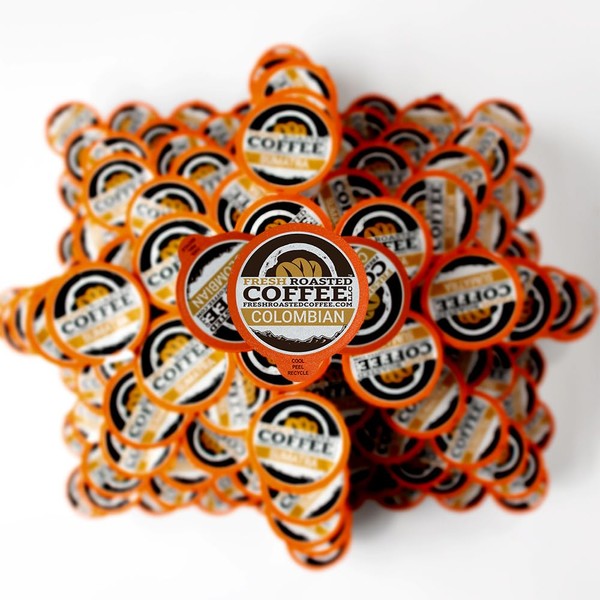 Fresh Roasted Coffee, Colombian Supremo, Medium Roast, Kosher, K-Cup Compatible, 192 Pods